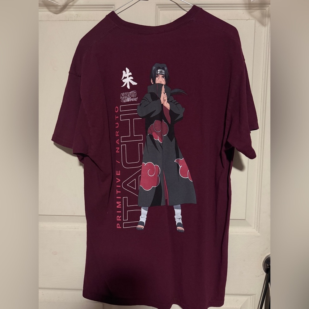 Primitive x Naruto Shippuden II Itachi Burgundy T-Shirt
